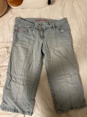 Mudd Light Blue Cropped Jeans - Casual Capris